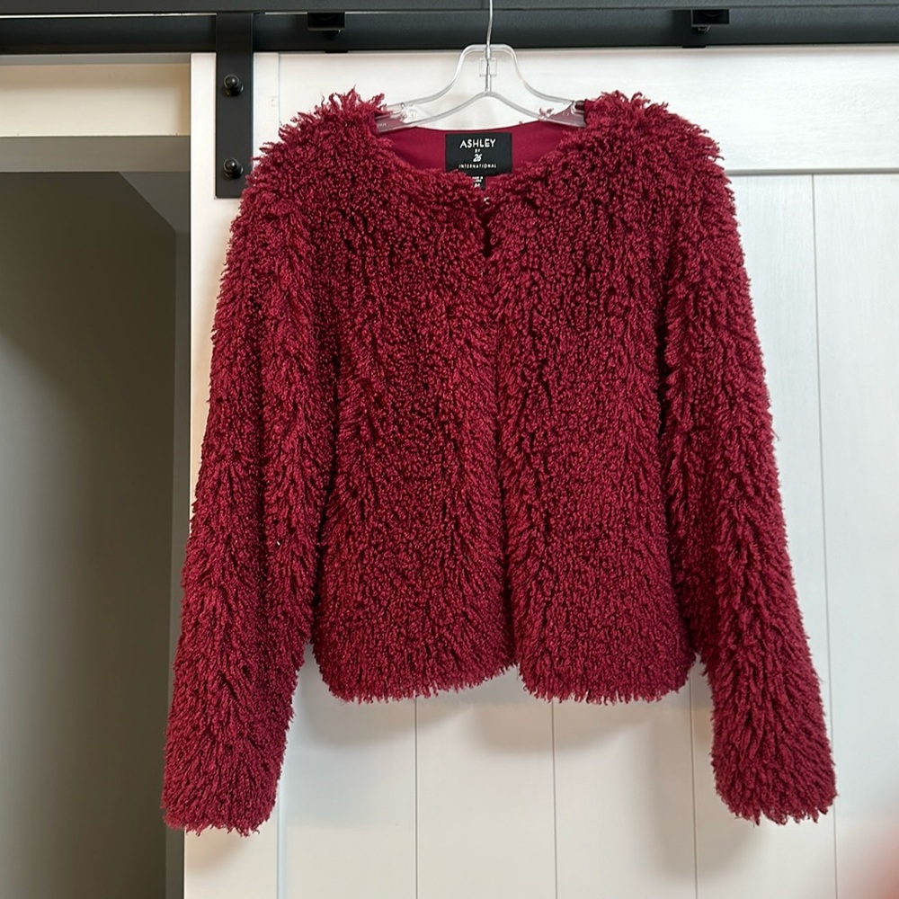 Lightweight, maroon jacket